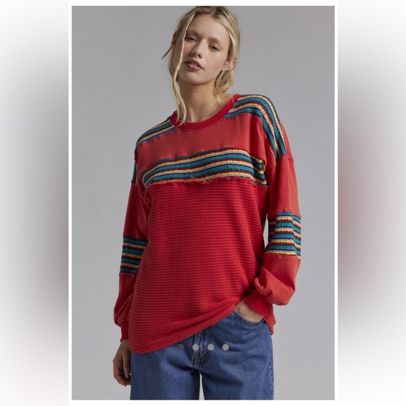 BDG Tops - NWOT URBAN OUFTFITTERS BDG Apollo oversized embroidered long sleeve tee